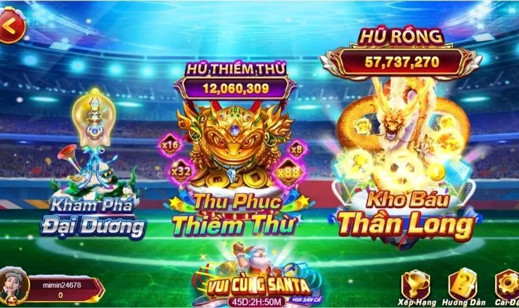 Các phòng chơi trong game Vua Bắn Cá Tại Go88